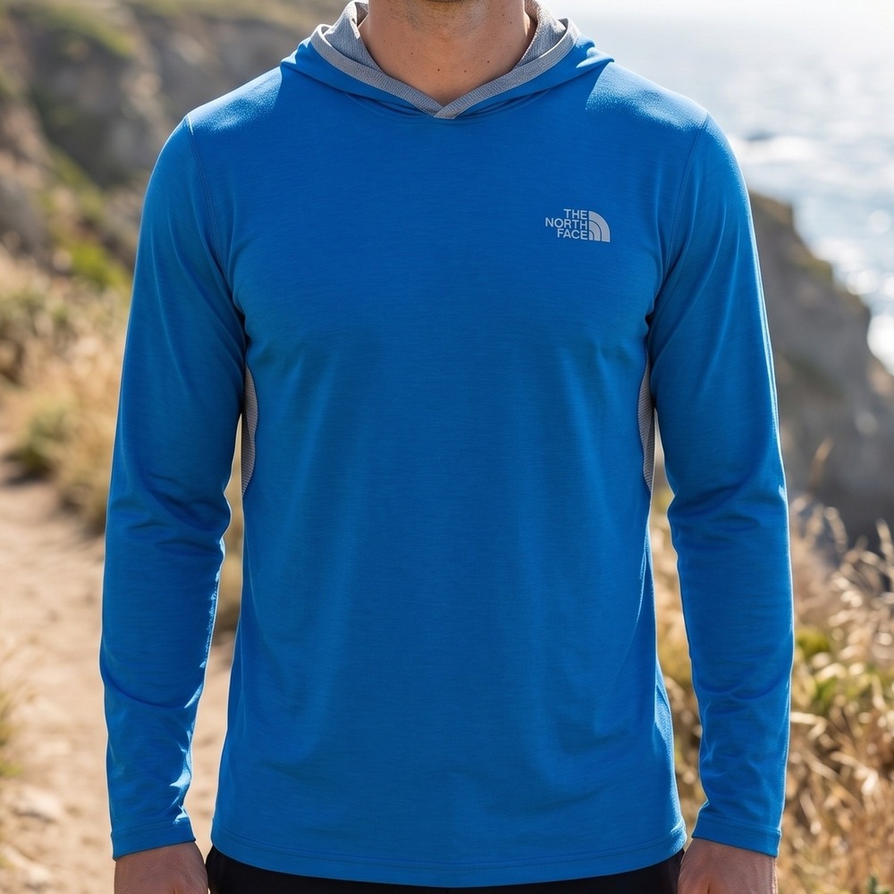 The North‎ Face Mountain Athletics Blue FlashDry-XD Pullover Hoodie Mens M